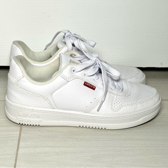 Levi's Women's Drive Lo Classic White Sneakers Sz 7 - Picture 6 of 6